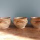 Soup bowls and cups in Puisaye stoneware by Jean-Pierre Prud'homme