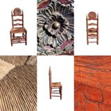 Polychrome throne