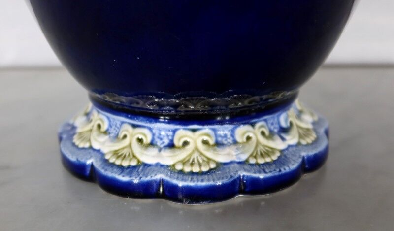 Earthenware vase, faience factory of fives lille - early twentieth century