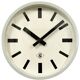 Grey Industrial Wall Clock from TN, 1960s
