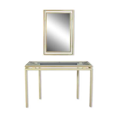 Ensemble Miroir & Console, signés Pierre Vandel – 1970