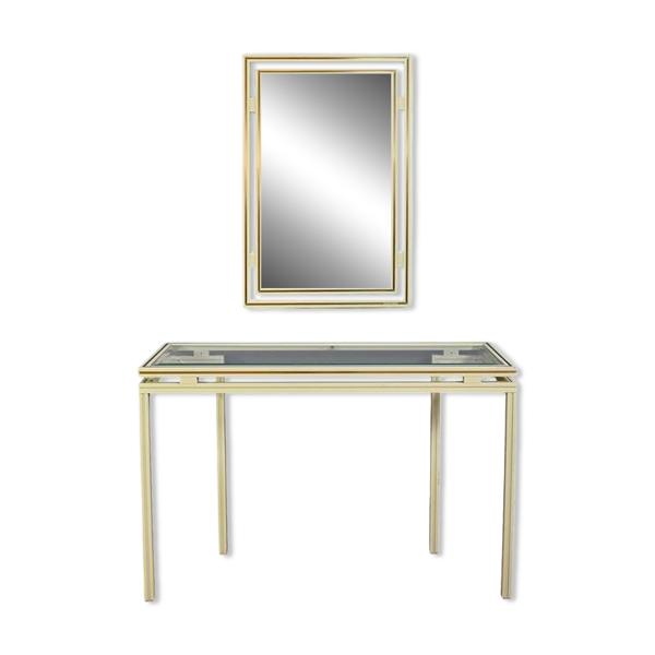 Ensemble Miroir & Console, signés Pierre Vandel – 1970