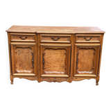 Buffet Louis XV époque 19ème en bois chêne massif