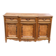 Louis XV buffet from the 19th century in solid oak wood.