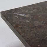 Rare table basse en pierre fossile par Metaform 1970