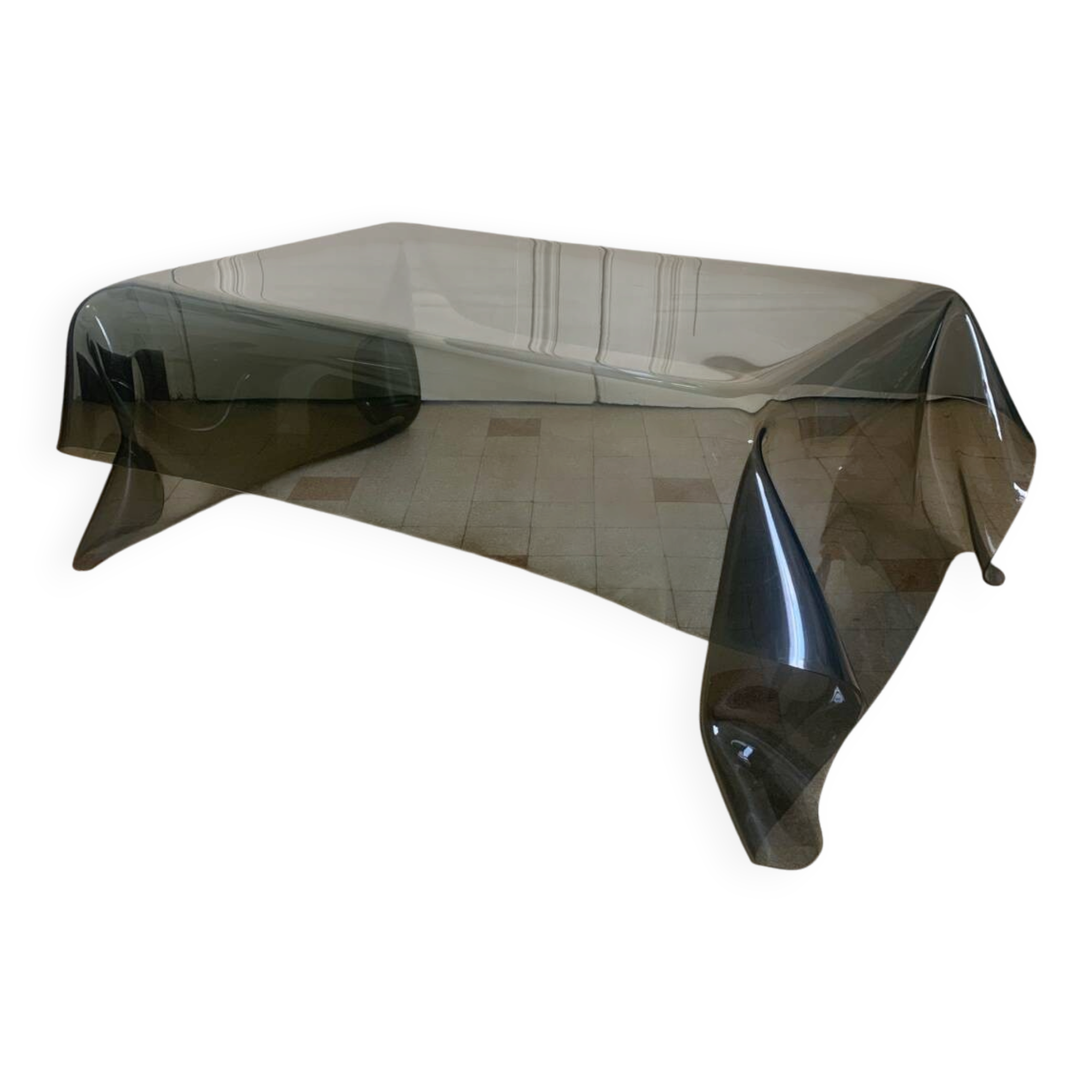 Table basse Plexiglass fumée