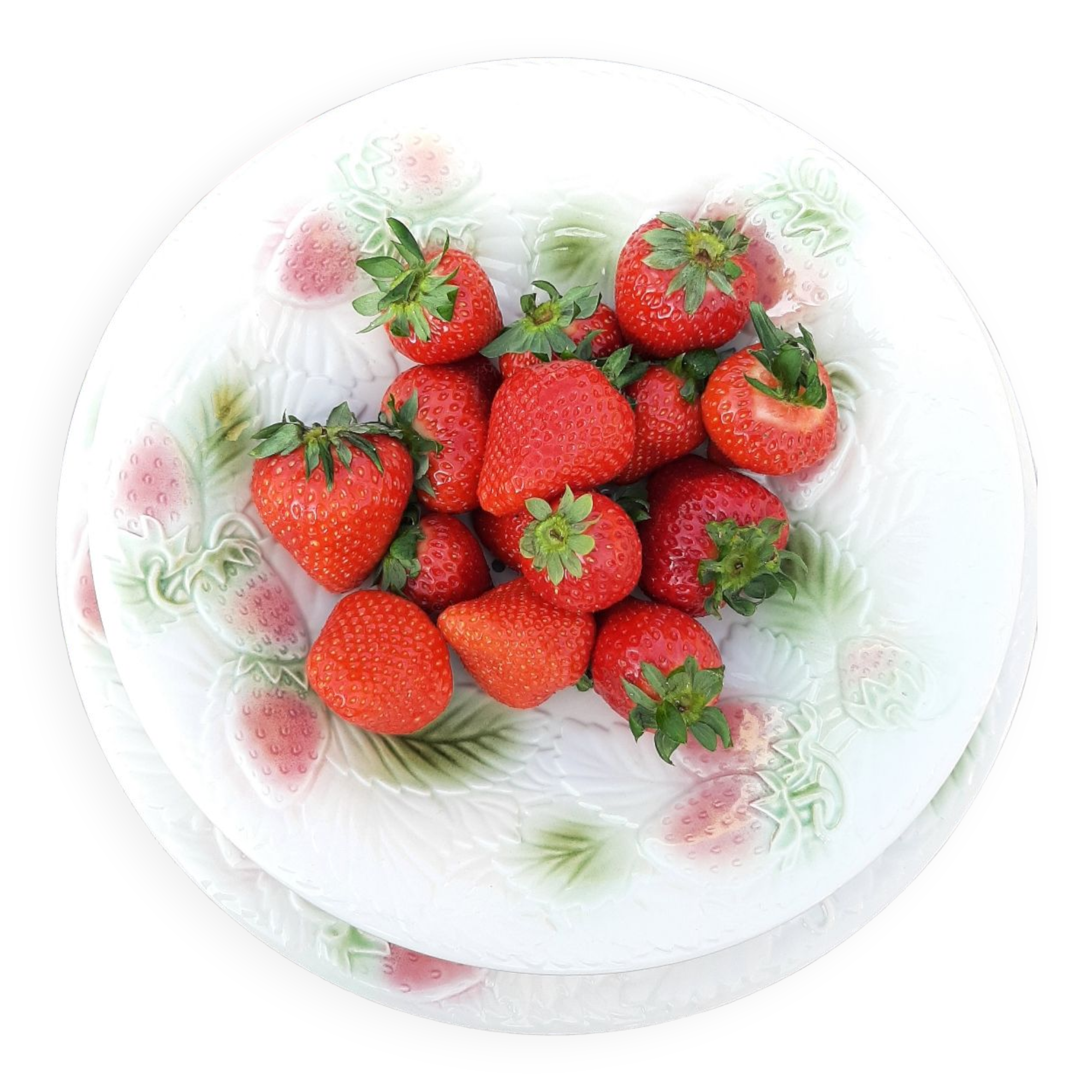 Strawberry plate and slip drainer Salins