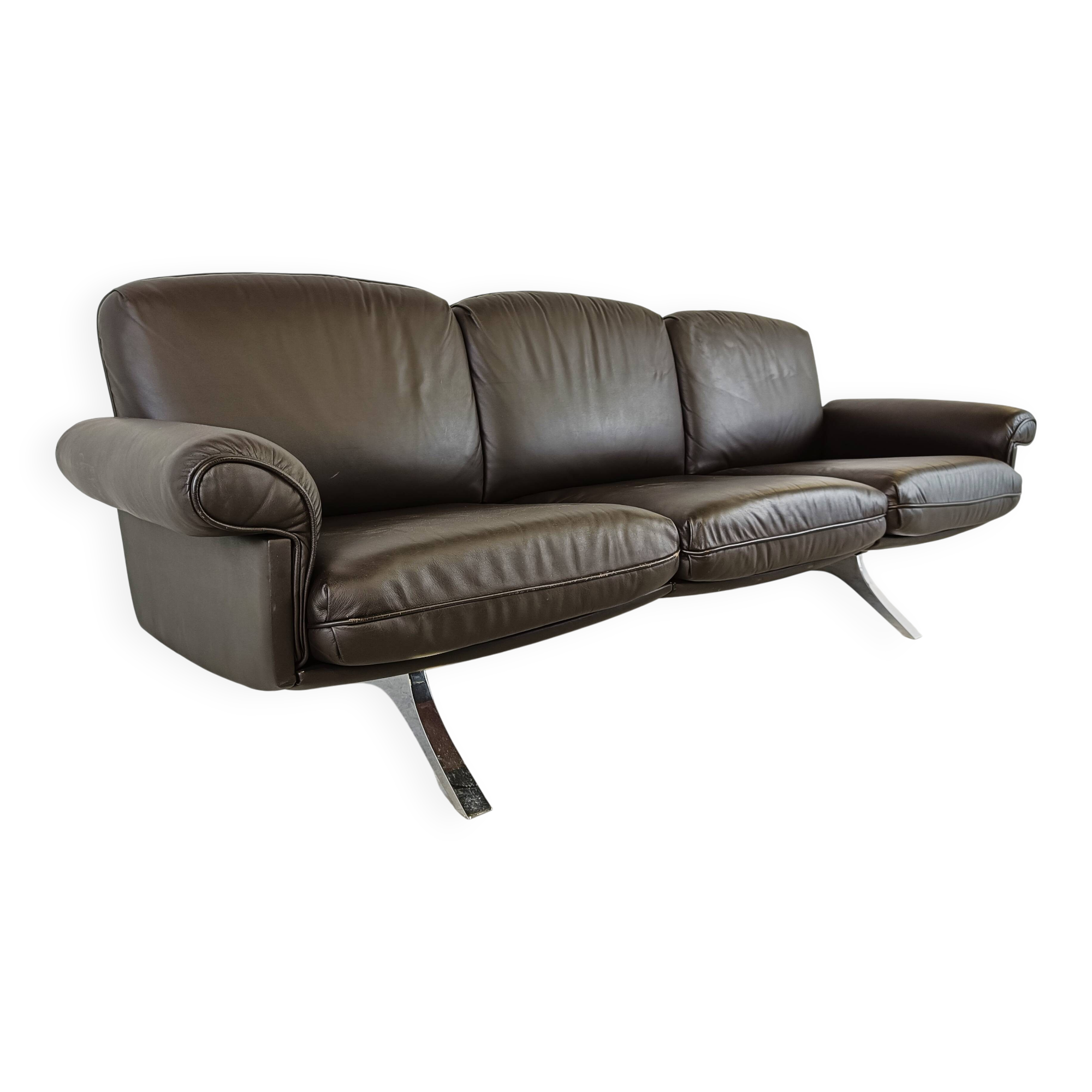De sede DS31 sofa in brown leather, 1970s