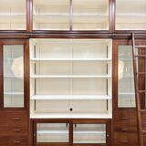 Large Classic English Art Deco Bookcase Library Cabinet