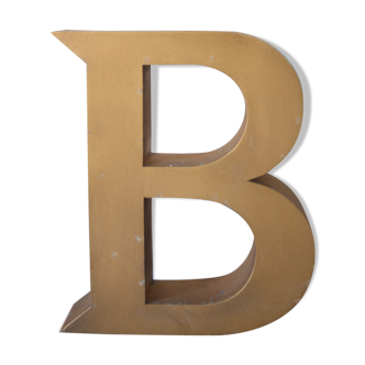 Old sign letter B