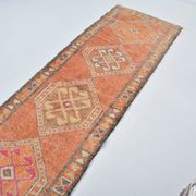 Tapis couloir Oushak vintage sku 3545