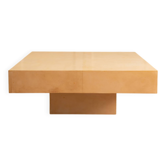 Parchment coffee table - 1970s