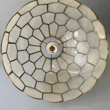 Mother-of-pearl mosaic pendant light, 1970s