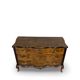 Commode italienne Art déco en loupe de noyer, années 1940-50