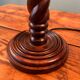 Pair of table lamps in turned wood, manual work