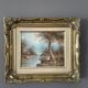 Signed oil painting - landscape - irène cafieri