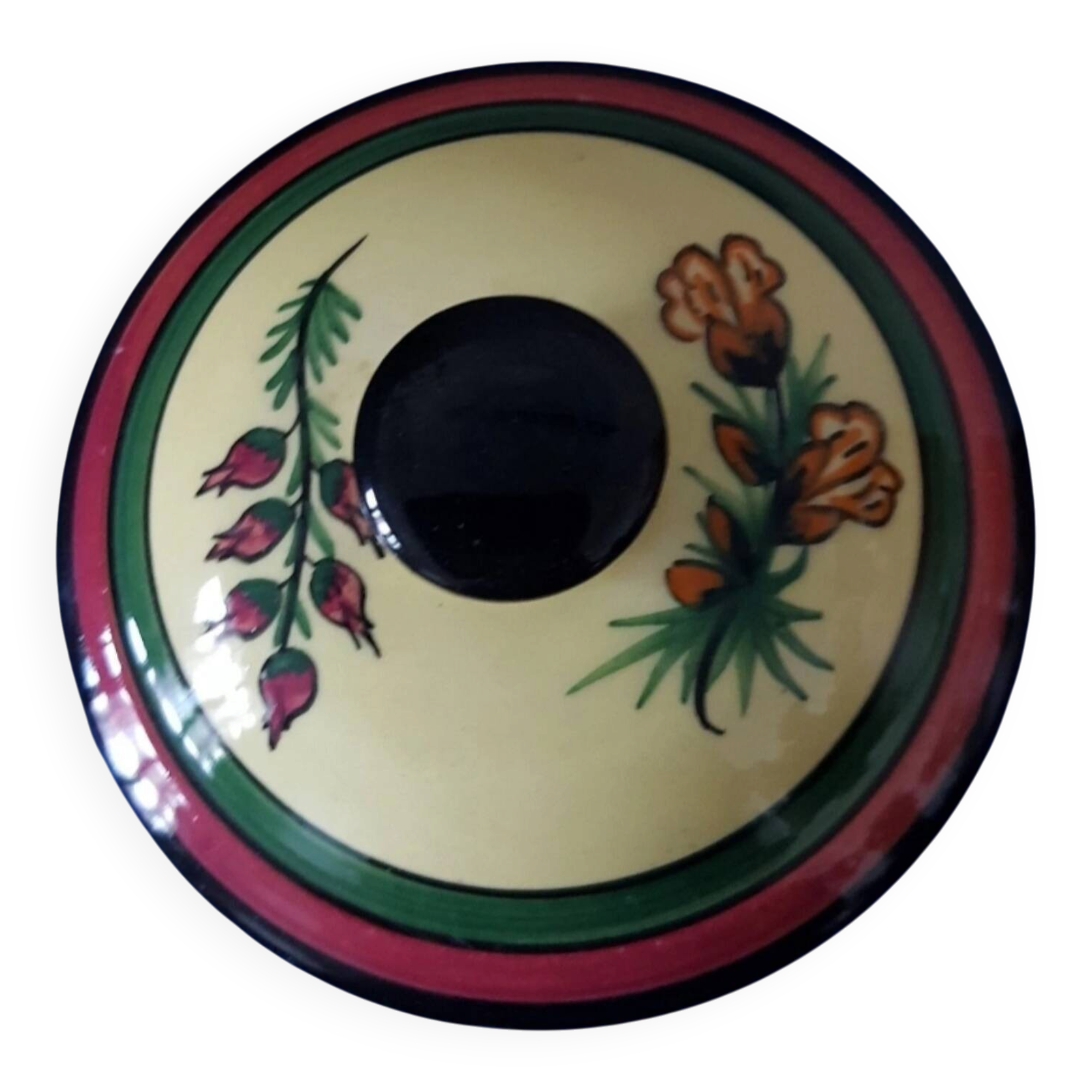 Petite bonbonnière ancienne, signée Henriot Quimper