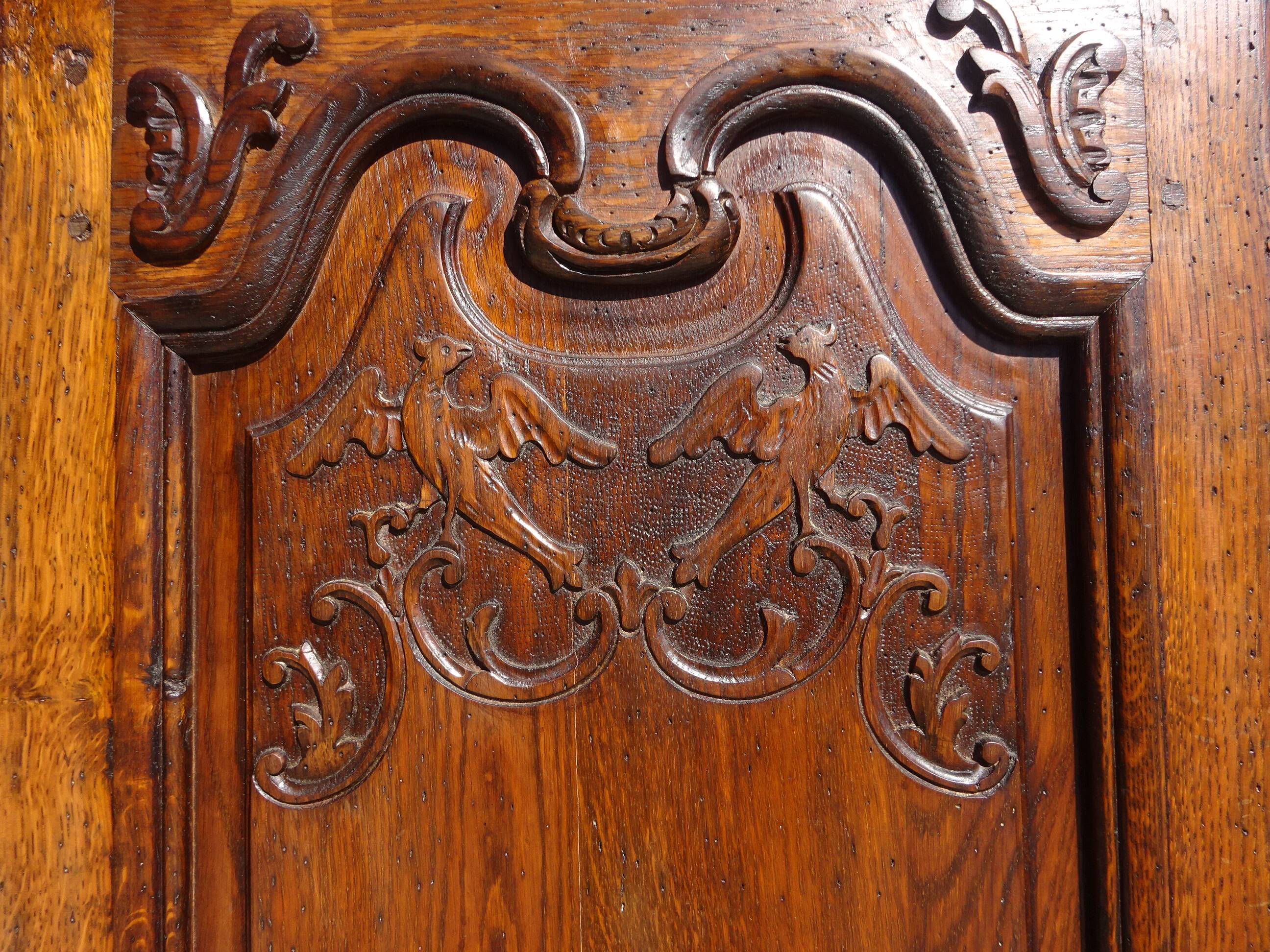 Solid oak wardrobe, Renaissance style