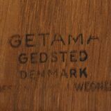 Table basse danoise en chêne par Hans J. Wegner pour Getama, années 1960