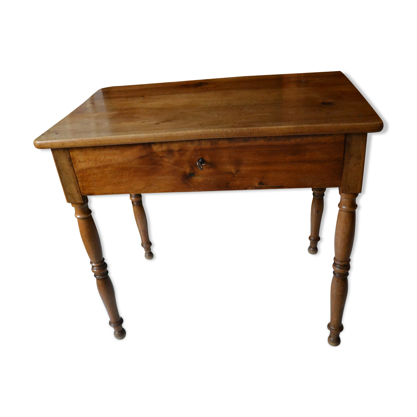 Early 20th century office writing desk louis Philippe solid walnut