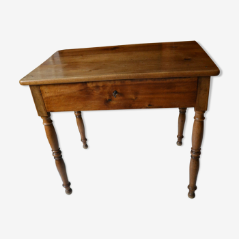 Early 20th century office writing desk louis Philippe solid walnut