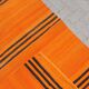 Orange handmade small rugs
