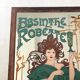 Advertising painted mirror Absinthe Robette Art Nouveau