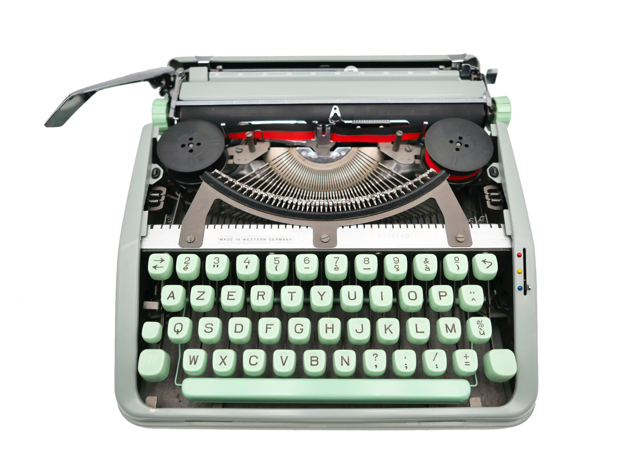 Typewriter Hermes baby green linden revised ribbon new