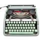 Typewriter Hermes baby green linden revised ribbon new