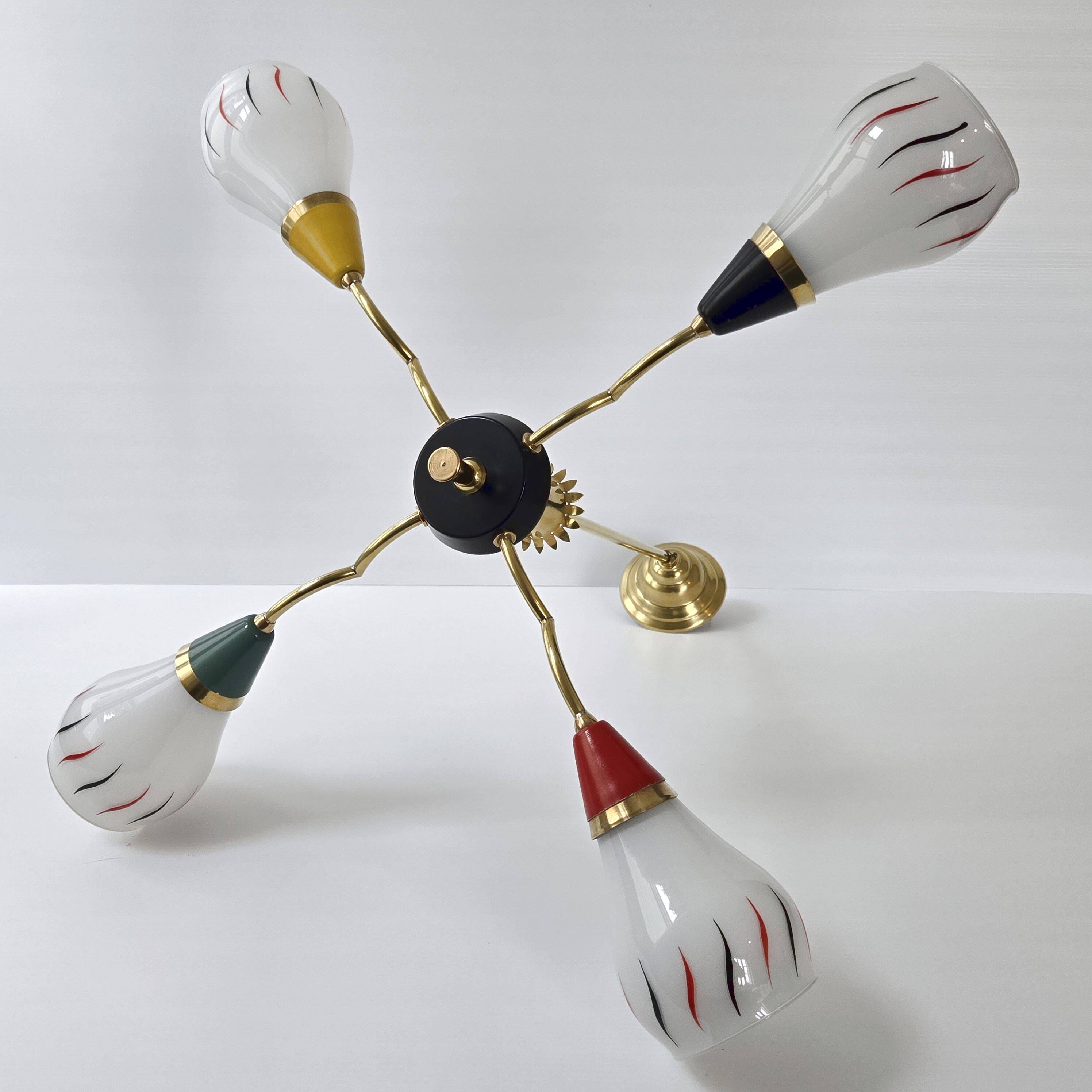 Vintage 1950 rockabilly chandelier