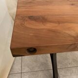Large industrial style dining table