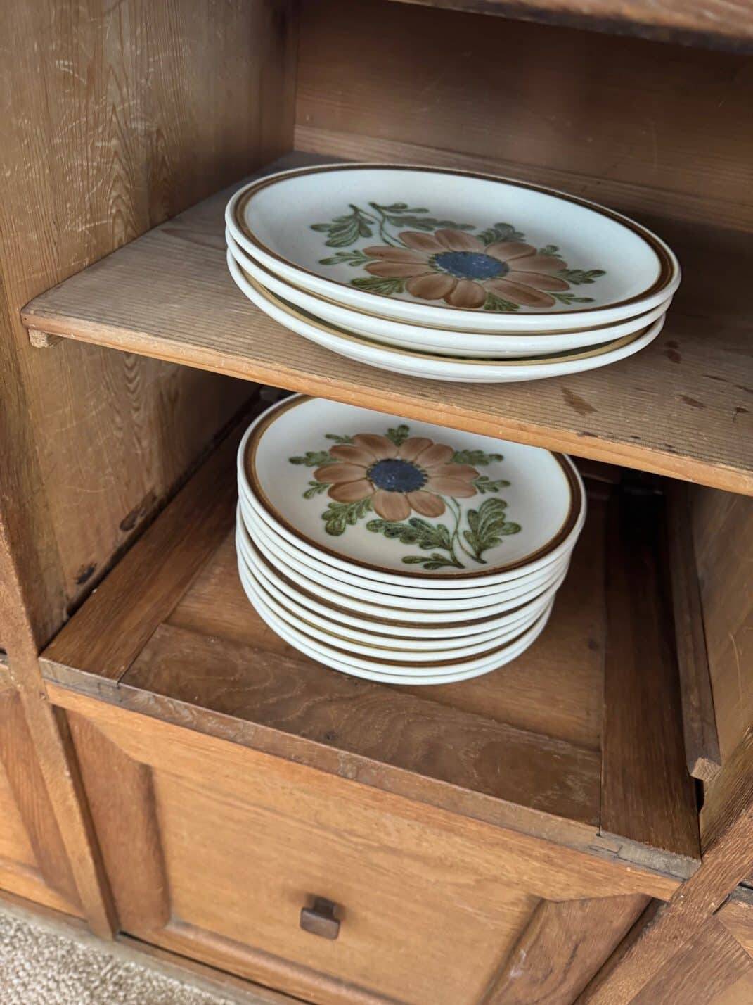 Vintage tableware set Bangui – Faïencerie de Gien - 1970s