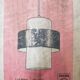 Paire suspension vintage 1960 Louis Kalff "Lierre" Philips carotte - 22 cm