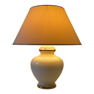 Lampe de table ceramique craquelee
