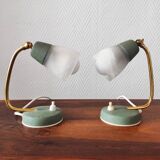Pair of Mid-Century Bedside Lamps