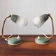 Paire de lampes de chevet Mid-Century