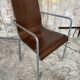 ZOE Armchair Design By Archirivolto LIGNE ROSET Grey Metal + Wood Shell