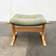 Mid-century Norwegian Siesta pouf in nubuck leather by Ingmar Relling for Westnofa, 1960s.