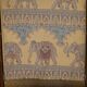 Antique Indo-Anglo elephant folding military chair circa 1890