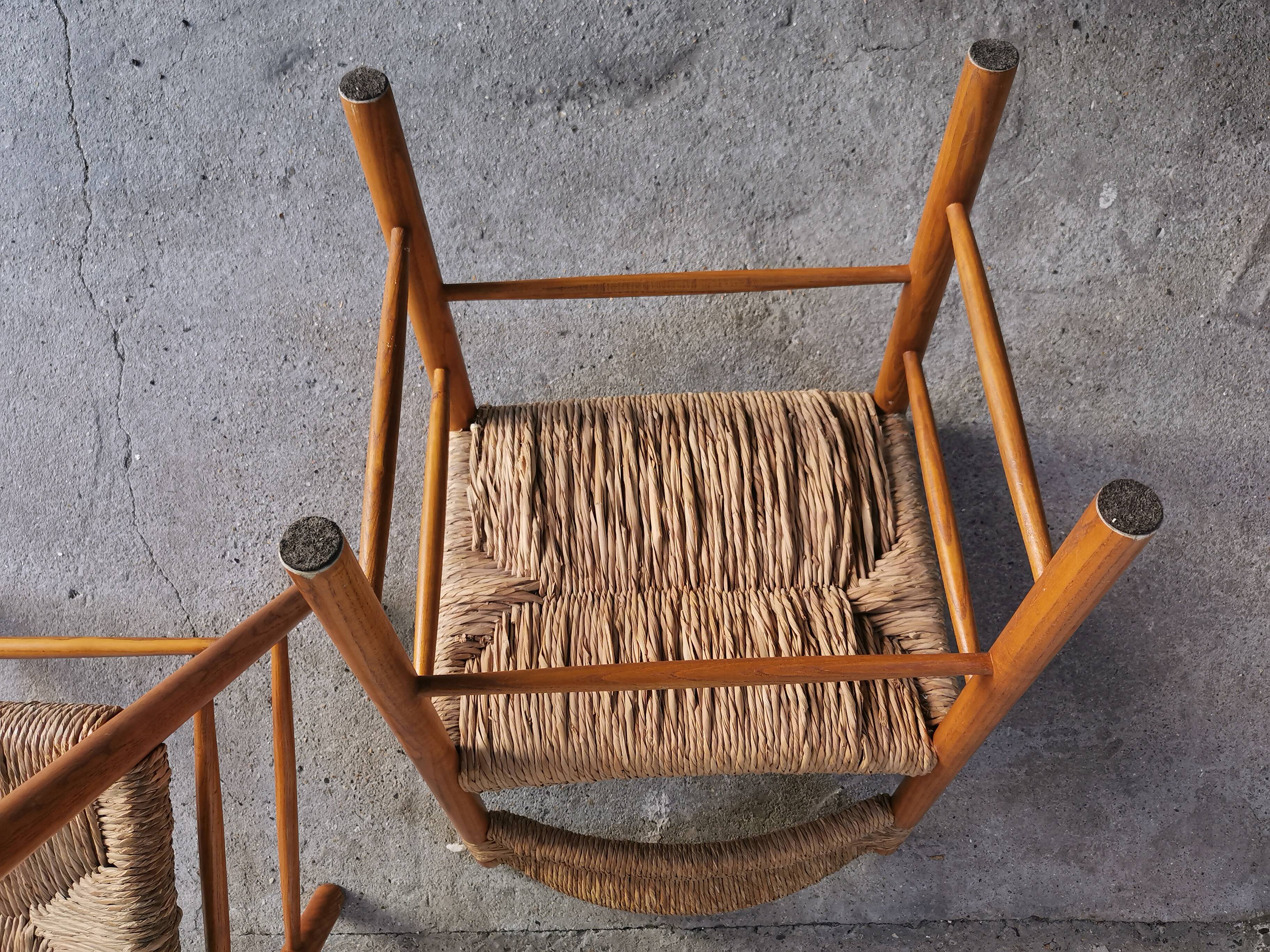 4 vintage chairs Dordogne model by Robert Sentou