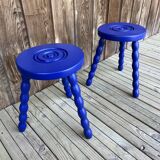 Pair of twisted stools or tables