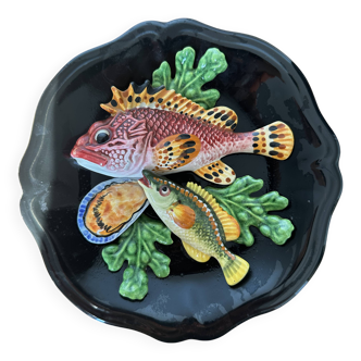 Palissy Vallauris Majolica Wall Plate circa 1950
