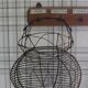 Wire basket salad eggs handle decorations