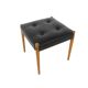 Ottoman scandinave en simili-cuir, Suède, 1960