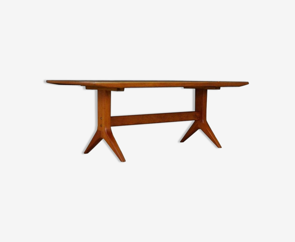 Table basse en teck classique design danois 60 70