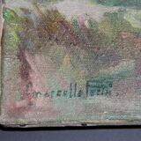 Country painting oil on canvas XX°