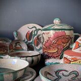 5 assiettes plates Vallauris