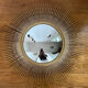 Witch's eye mirror in metal 58cm