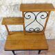 Vintage oak freestanding shelf, Circa 60s