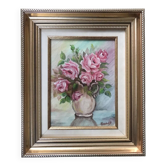 Framed canvas painting